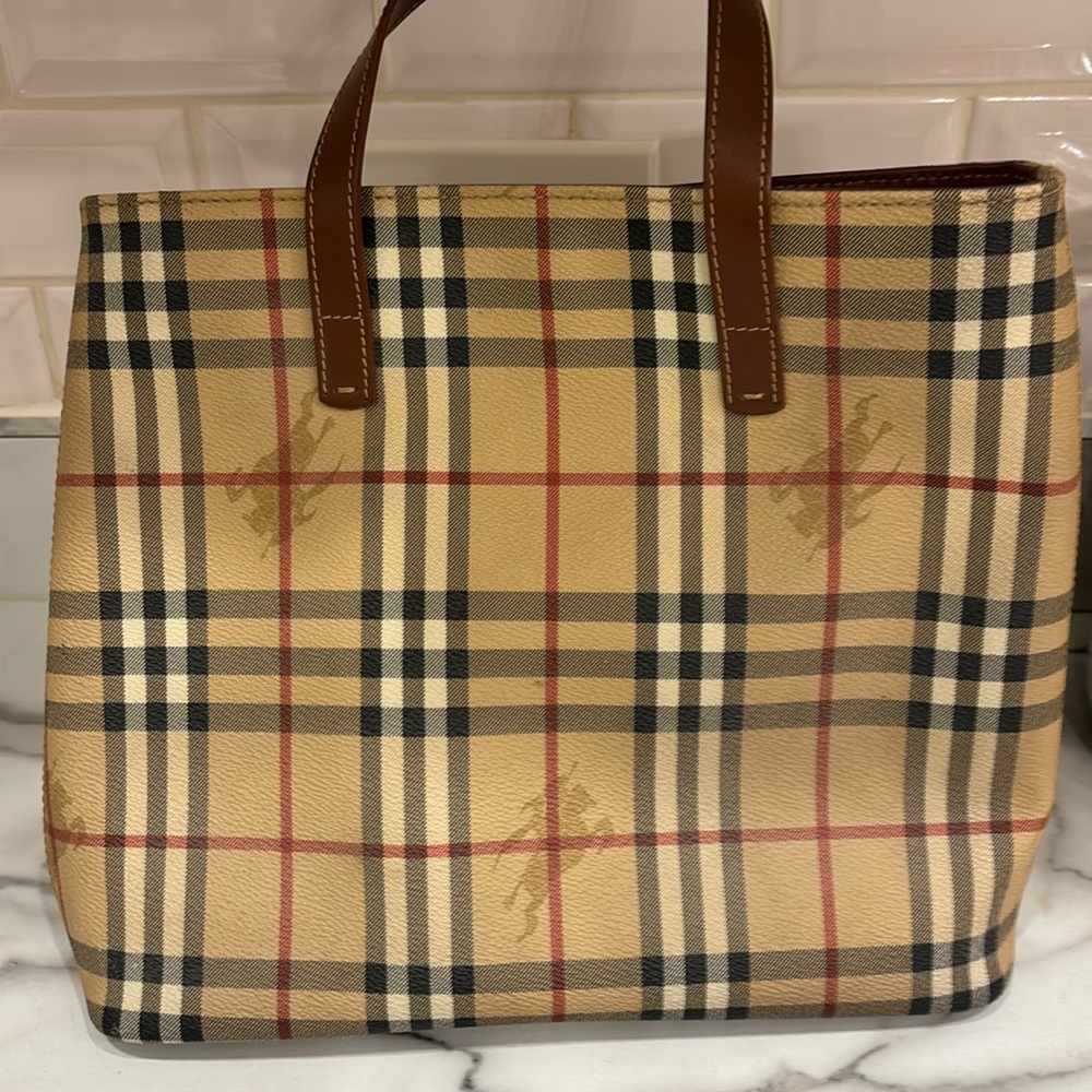 Burberry bag. Used, but in excellent condition.